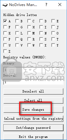 NoDrives Manager(磁盘分区隐藏工具)