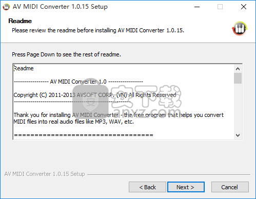 AV MIDI Converter(MIDI转MP3工具)