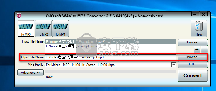 OJOsoft WAV to MP3 Converter(WAV转MP3转换器)