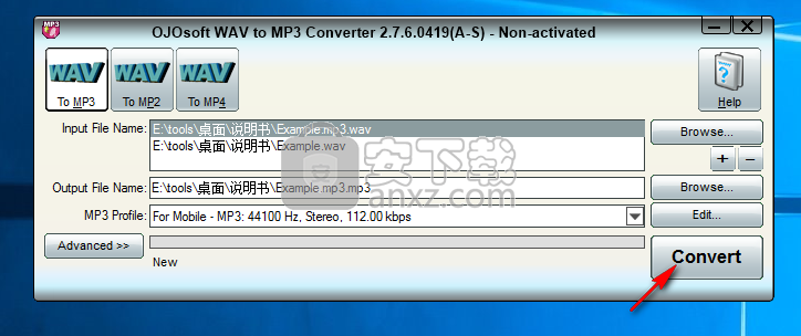 OJOsoft WAV to MP3 Converter(WAV转MP3转换器)