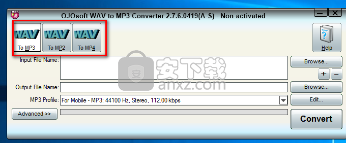 OJOsoft WAV to MP3 Converter(WAV转MP3转换器)
