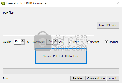 Free PDF to EPUB Converter(免费PDF转EPUB转换器)