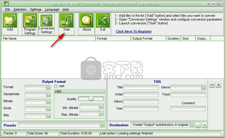 4Musics RA to MP3 Converter(RA转MP3转换器)