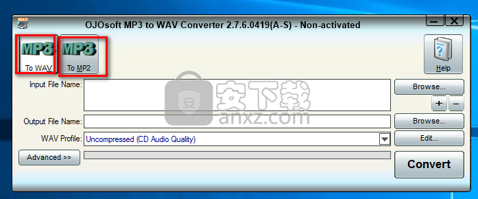 OJOsoft MP3 to WAV Converter(mp3转wav转换器)