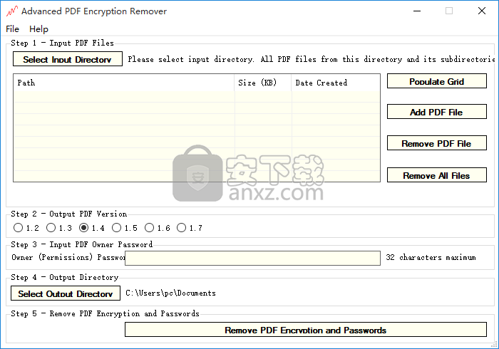 Advanced PDF Encryption Remover(pdf密码移除器)