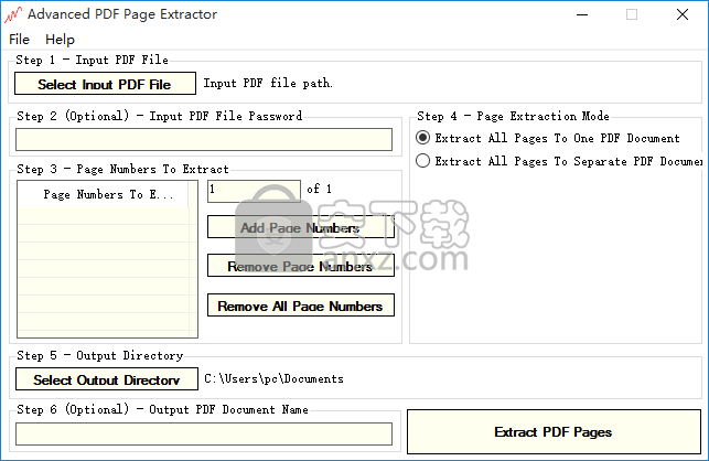 Advanced PDF Page Extractor(PDF页面提取软件)