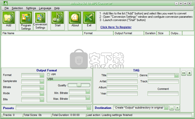 4Musics RA to MP3 Converter(RA转MP3转换器)