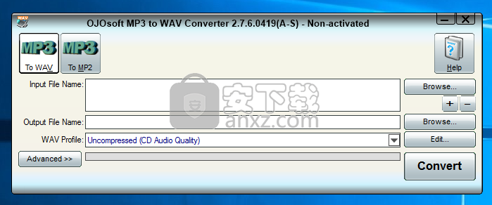 OJOsoft MP3 to WAV Converter(mp3转wav转换器)
