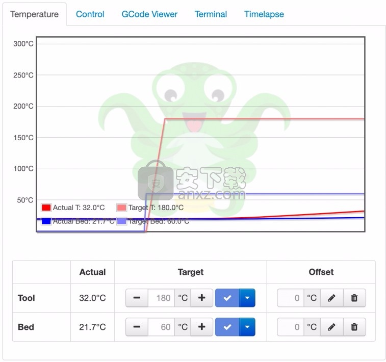 OctoPi(多功能3D打印机控制与管理器)