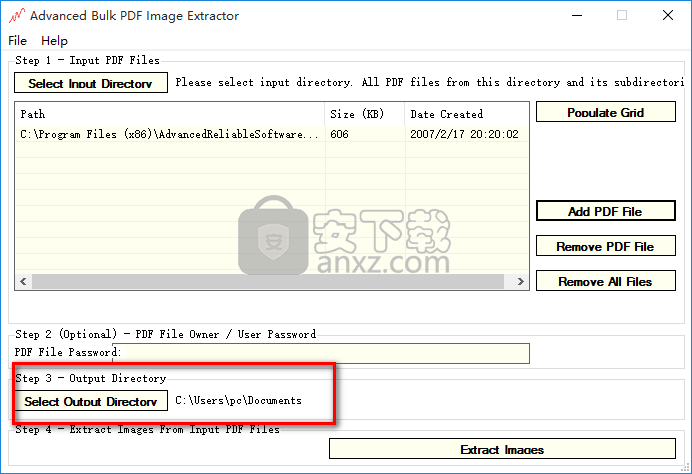 Advanced Bulk PDF Image Extractor(PDF图片提取工具)