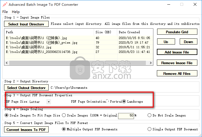 Advanced Batch Image To PDF Converter(图片批量转PDF转换器)