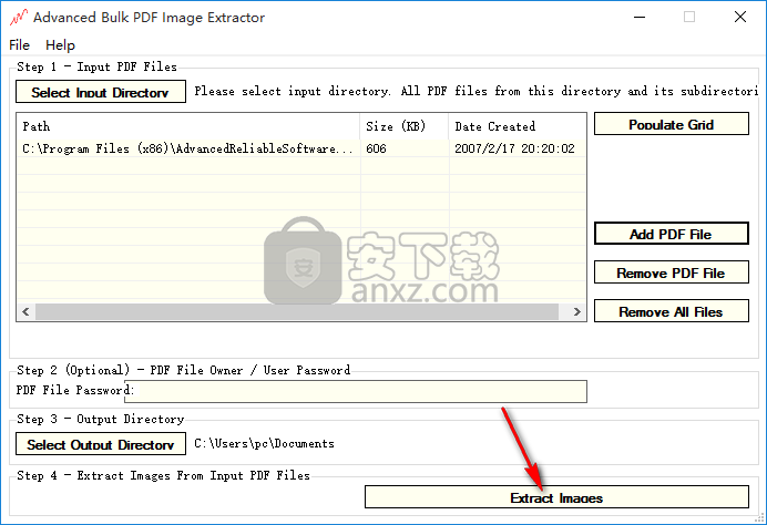 Advanced Bulk PDF Image Extractor(PDF图片提取工具)