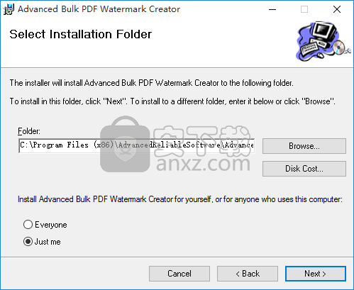 Advanced Bulk PDF Watermark Creator(PDF加水印软件)