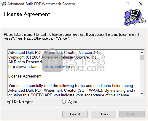 Advanced Bulk PDF Watermark Creator(PDF加水印软件)