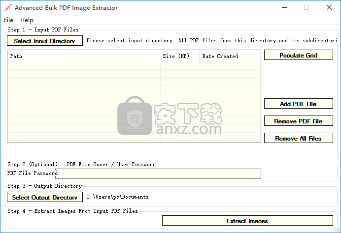 Advanced Bulk PDF Image Extractor(PDF图片提取工具)