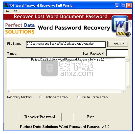 PDS Word Password Recovery(Word密码恢复软件)