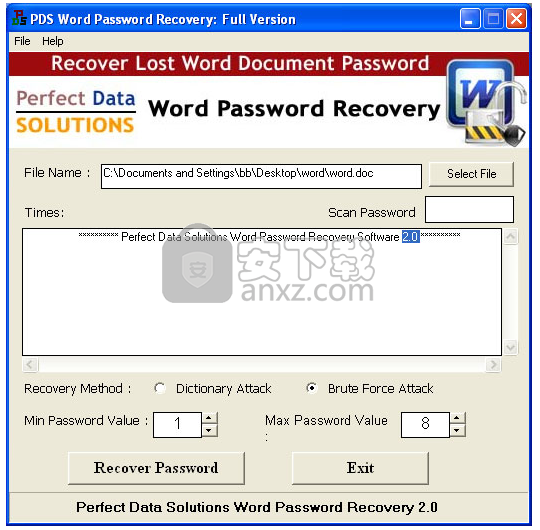 PDS Word Password Recovery(Word密码恢复软件)