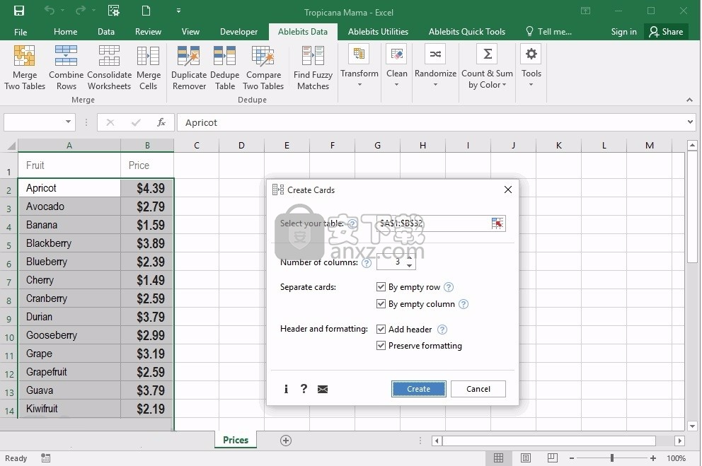 Ultimate Suite for Excel(多合一表格编辑工具箱)