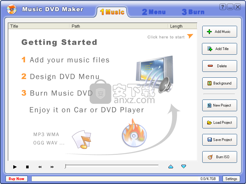 Music DVD Maker(音乐DVD刻录工具)