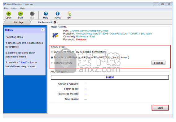 Word Password Unlocker(Word密码恢复软件)