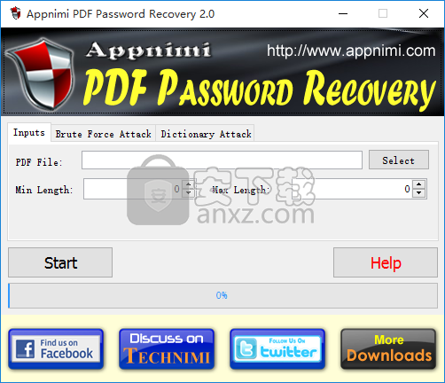 Appnimi PDF Password Recovery(PDF密码恢复工具)