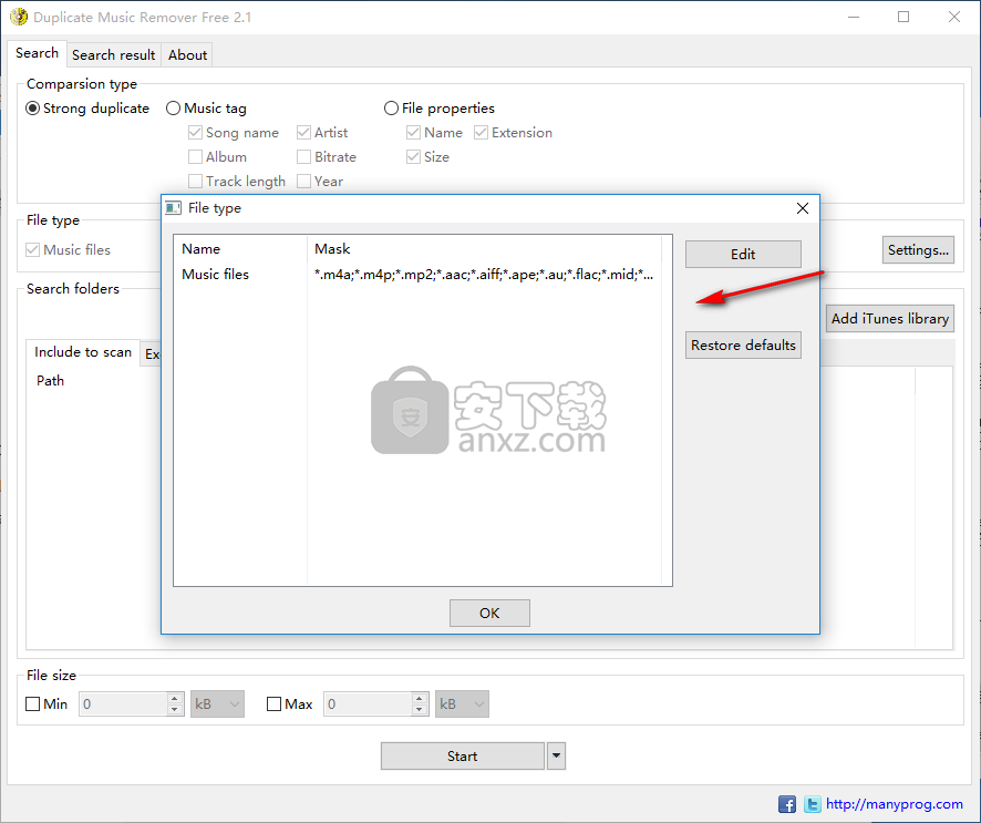 Duplicate Music Remover Free(重复音乐删除工具)