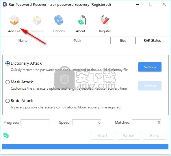 rar password recover