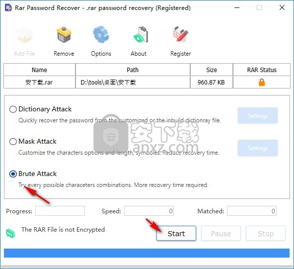 rar password recover