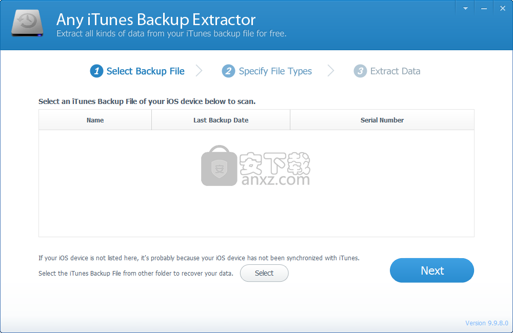 Any iTunes Backup Extractor(iPhone备份提取器)