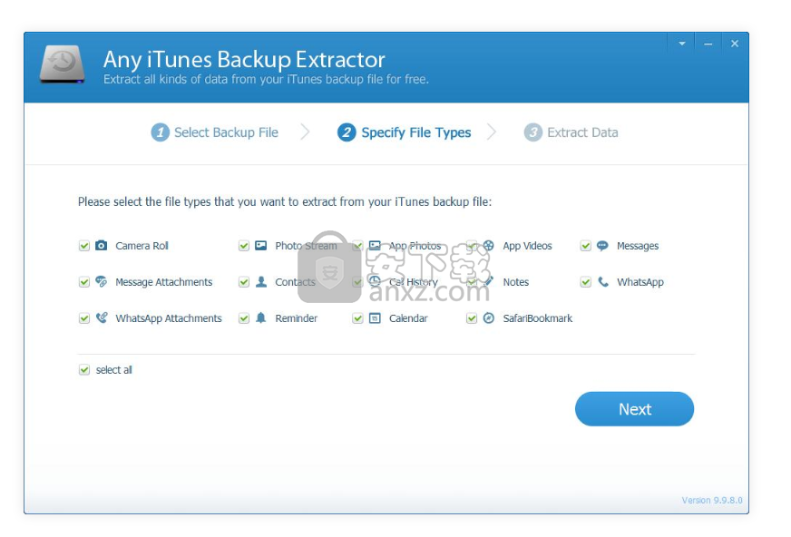 Any iTunes Backup Extractor(iPhone备份提取器)