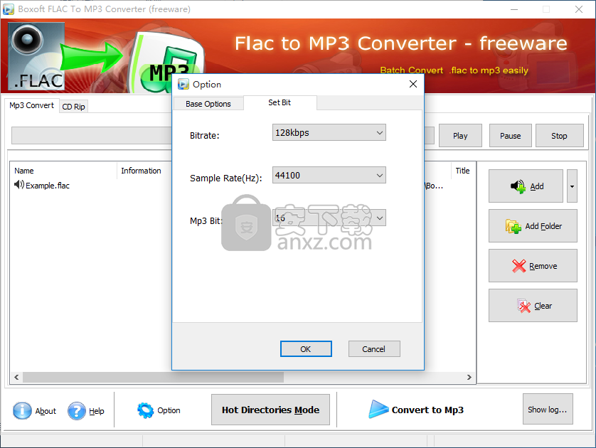 Boxoft FLAC to MP3 Converter(免费flac转mp3转换器)