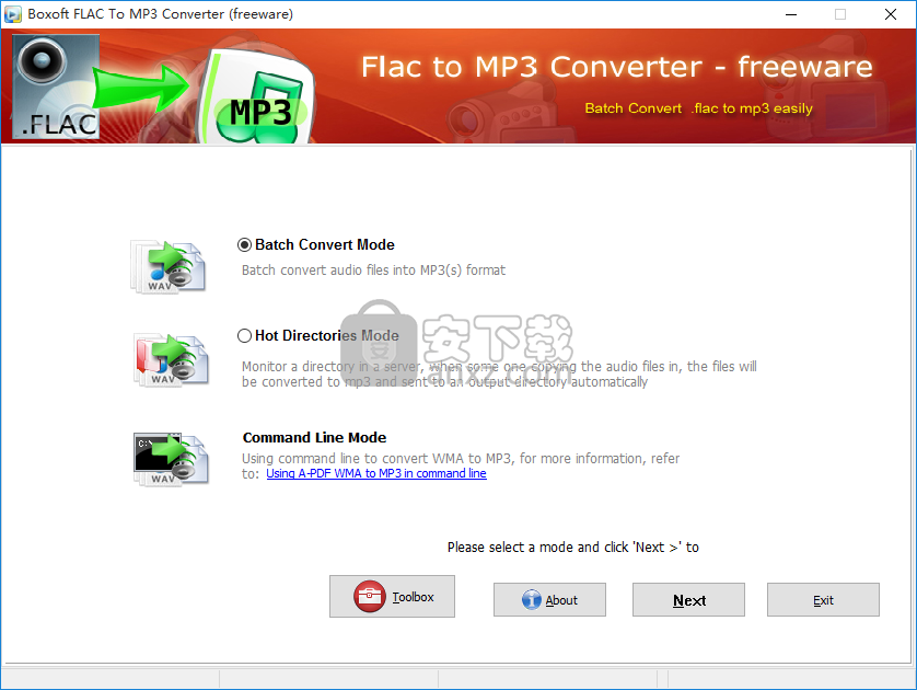 Boxoft FLAC to MP3 Converter(免费flac转mp3转换器)