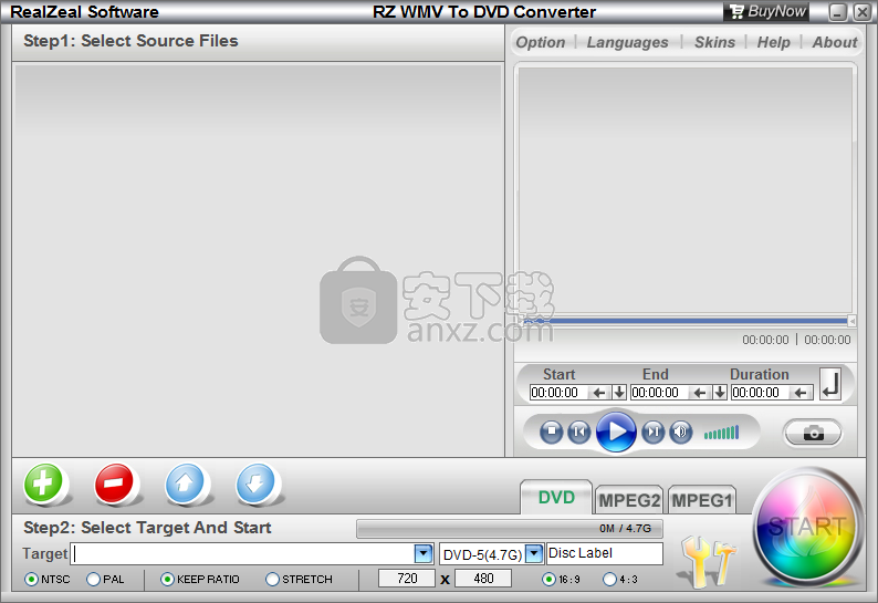 RZ WMV To DVD Converter(WMV转换DVD工具)