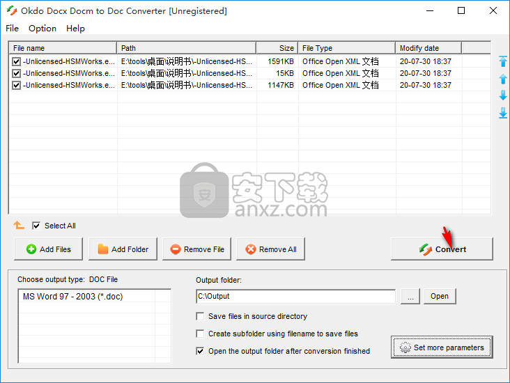 Okdo Docx Docm to Doc Converter(docx/docm格式批量转doc工具)