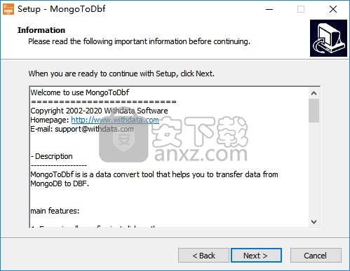 MongoToDbf(Mongo导入Dbf工具)