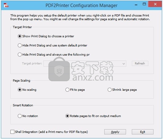 PDF2Printer for Windows 10(PDF文件打印工具)