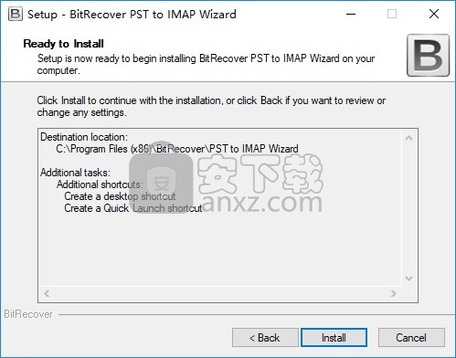 bitrecover pst to imap wizard