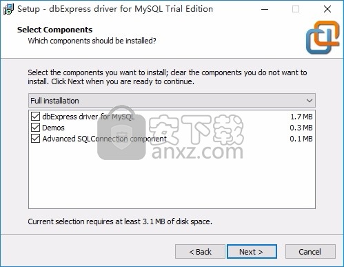 dbExpress driver for MySQL(MySQL驱动数据库管理器)