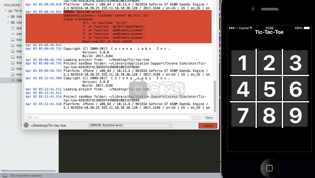 Corona SDK(多功能游戏开发2D引擎)