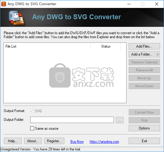 Any DWG to SVG Converter(DWG转SVG转换器)