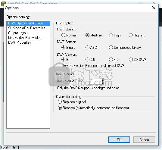 Any DWG to DWF Converter(DWG转DWF转换器)