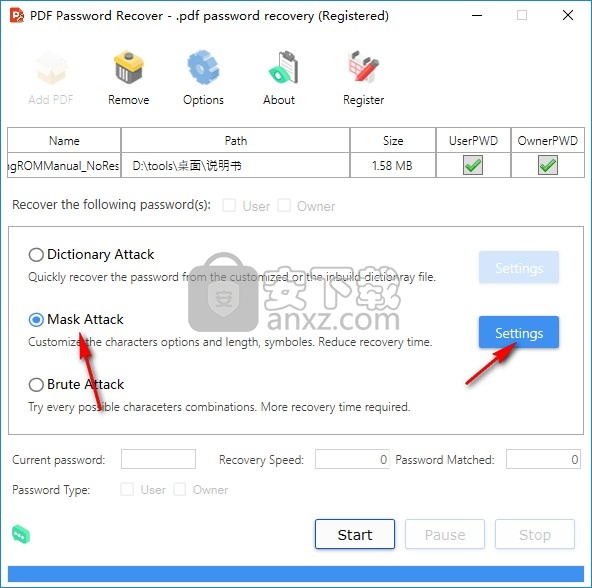 pdf password recover