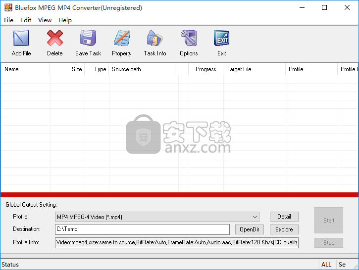 Bluefox MPEG MP4 Converter(MPEG MP4视频转换器)