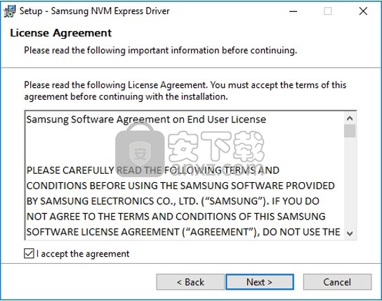 Samsung NVM Express Driver