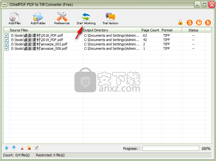ChiefPDF PDF to Tiff Converter(PDF转TIFF转换器)