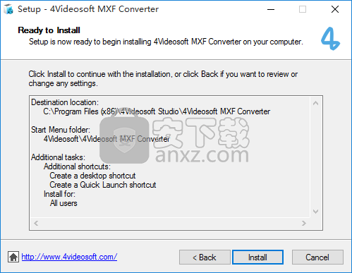 4Videosoft MXF Converter(MXF视频格式转换器)