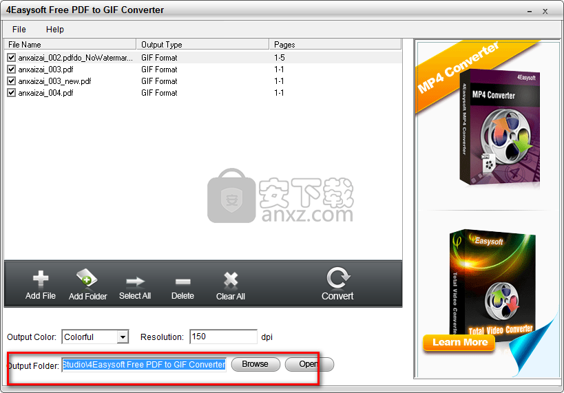 4Easysoft Free PDF to GIF Converter(PDF转GIF转换器)