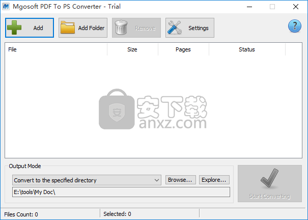 Mgosoft PDF To PS Converter(PDF转PS转换器)