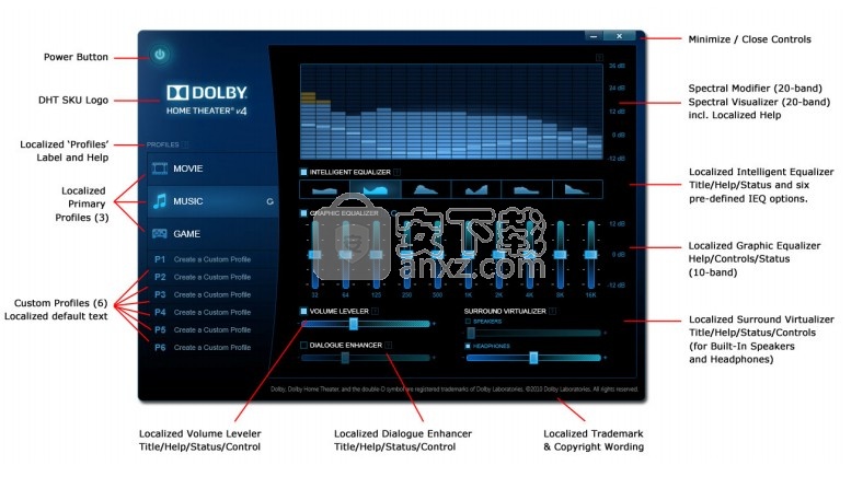 dolby home theater(杜比音效增强软件)