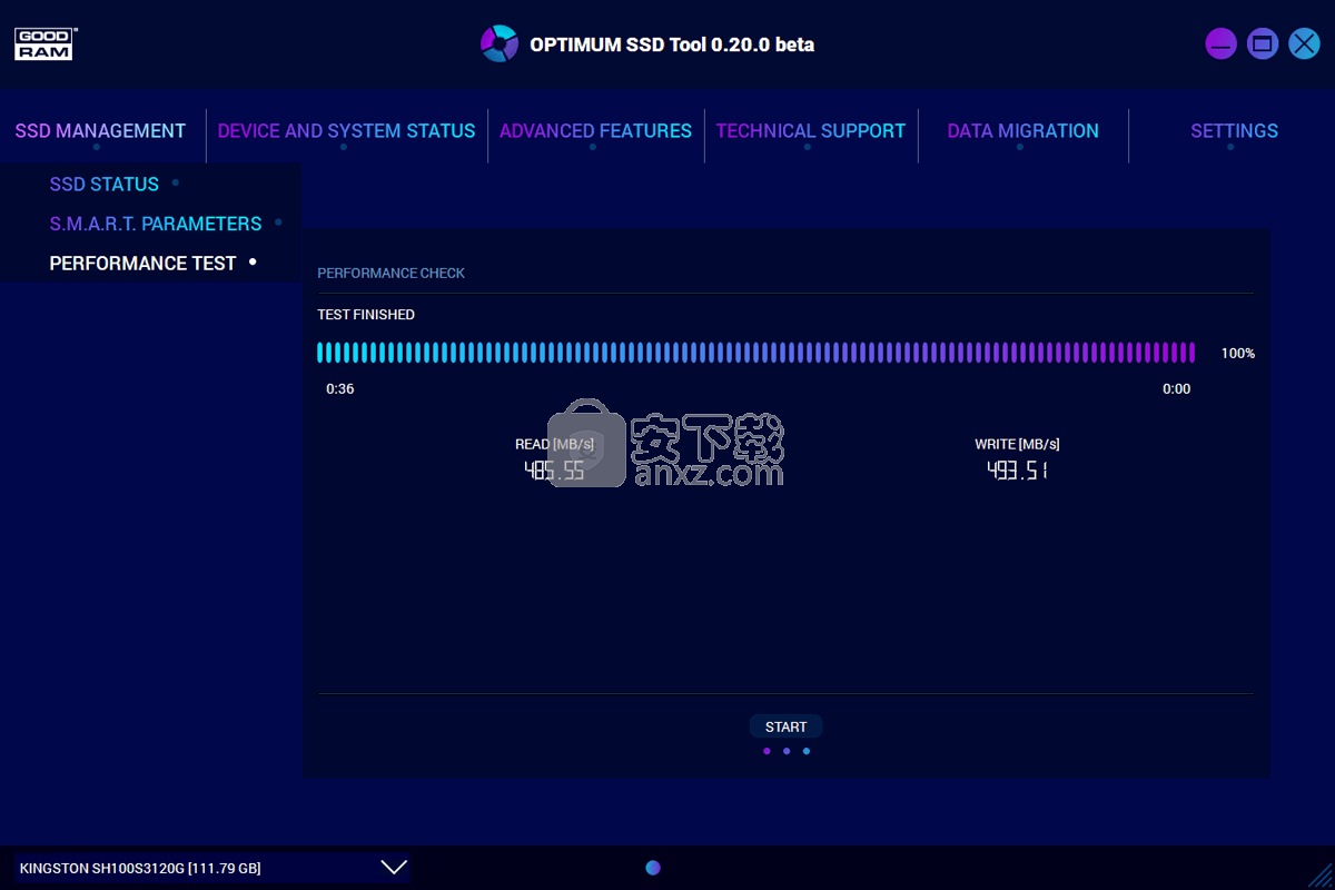 GOODRAM SSD Tool(SMART参数检查与管理工具)